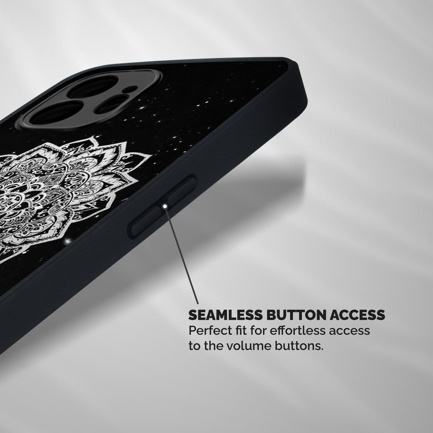 Beautiful Mandala Design Shockproof Hybrid Protection (Metal + TPU) Back Case Cover