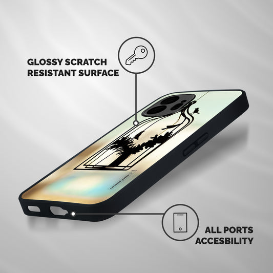 Beautiful Pegion Cage Shockproof Hybrid Protection (Metal + TPU) Back Case Cover
