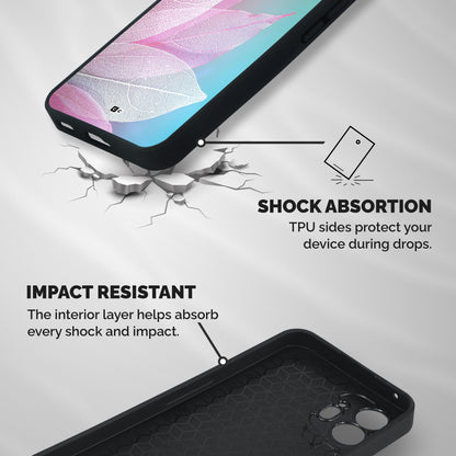 Beautiful Petals Vibes Shockproof Hybrid Protection (Metal + TPU) Back Case Cover