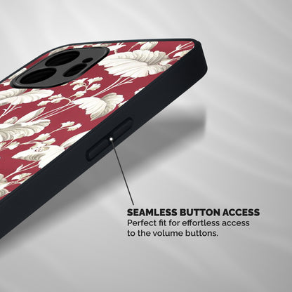 Beautiful Petals Shockproof Hybrid Protection (Metal + TPU) Back Case Cover