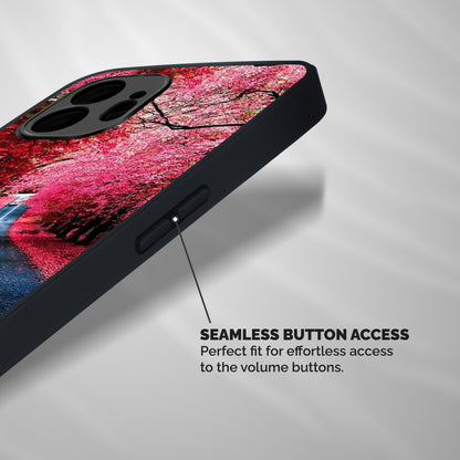 Beautiful Red Trees Shockproof Hybrid Protection (Metal + TPU) Back Case Cover
