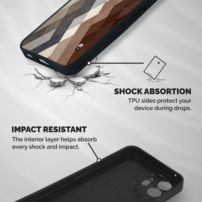 Beautiful Shades Of Diamonds Shockproof Hybrid Protection (Metal + TPU) Back Case Cover