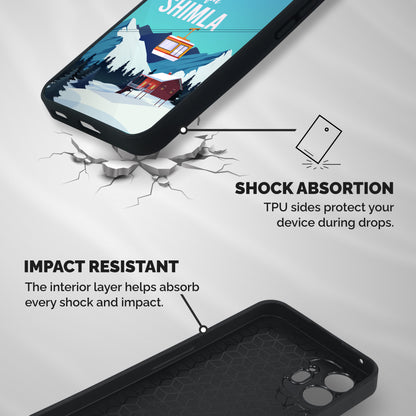 Beautiful Shimla Shockproof Hybrid Protection (Metal + TPU) Back Case Cover