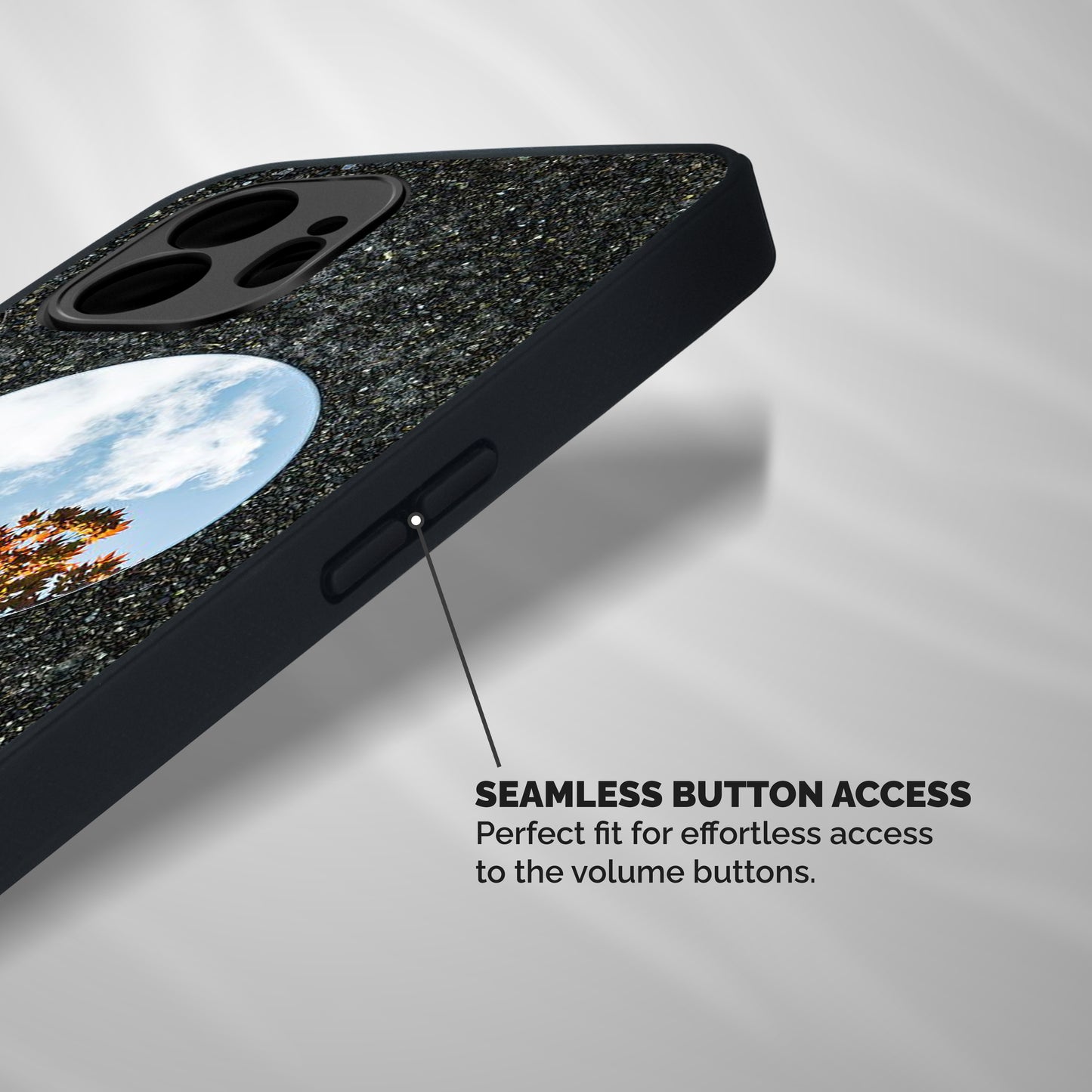 Beautiful Sky Leaves Shockproof Hybrid Protection (Metal + TPU) Back Case Cover