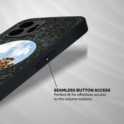 Beautiful Sky Leaves Shockproof Hybrid Protection (Metal + TPU) Back Case Cover