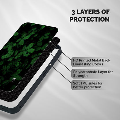 Beautiful Touch Me Not Shockproof Hybrid Protection (Metal + TPU) Back Case Cover