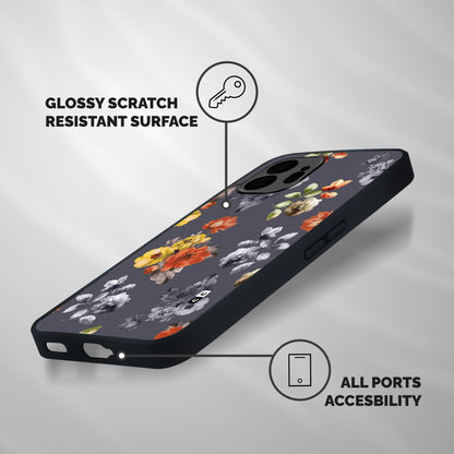 Beauty Art Bloom Shockproof Hybrid Protection (Metal + TPU) Back Case Cover