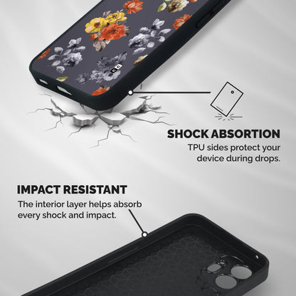 Beauty Art Bloom Shockproof Hybrid Protection (Metal + TPU) Back Case Cover
