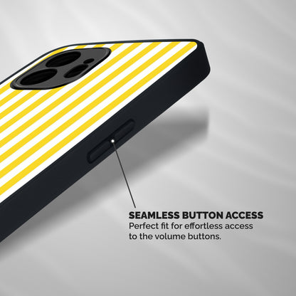 Beauty Color Stripes Shockproof Hybrid Protection (Metal + TPU) Back Case Cover