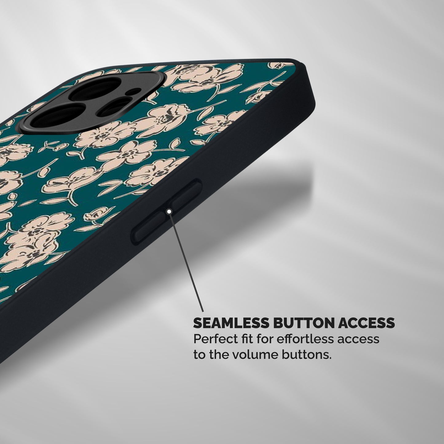 Beauty Green Bloom Shockproof Hybrid Protection (Metal + TPU) Back Case Cover