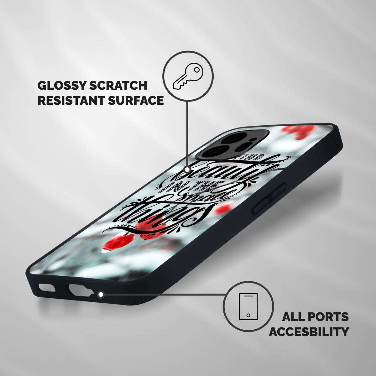 Beauty in Small Things Shockproof Hybrid Protection (Metal + TPU) Back Case Cover
