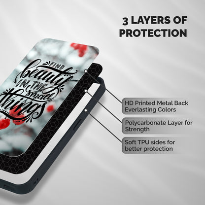 Beauty in Small Things Shockproof Hybrid Protection (Metal + TPU) Back Case Cover