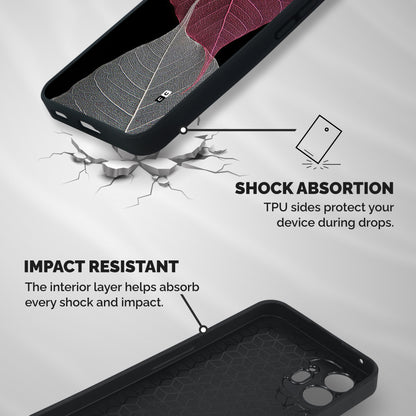 Beauty Leaf Shockproof Hybrid Protection (Metal + TPU) Back Case Cover