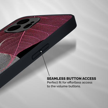 Beauty Leaf Shockproof Hybrid Protection (Metal + TPU) Back Case Cover