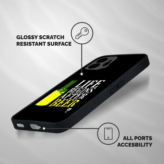 Beer Life Shockproof Hybrid Protection (Metal + TPU) Back Case Cover