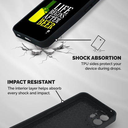 Beer Life Shockproof Hybrid Protection (Metal + TPU) Back Case Cover