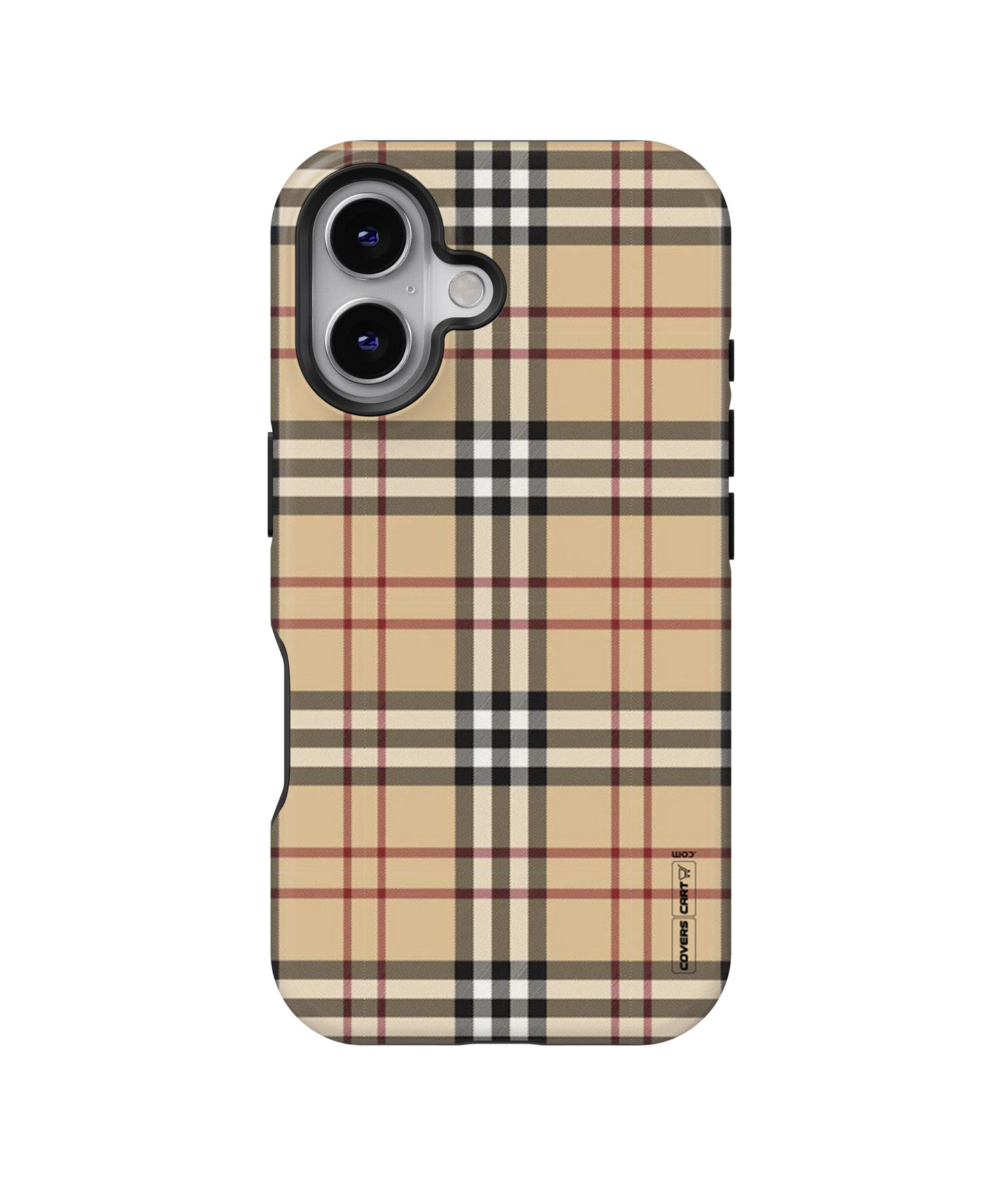 Beige Check MagSafe Bumper Case