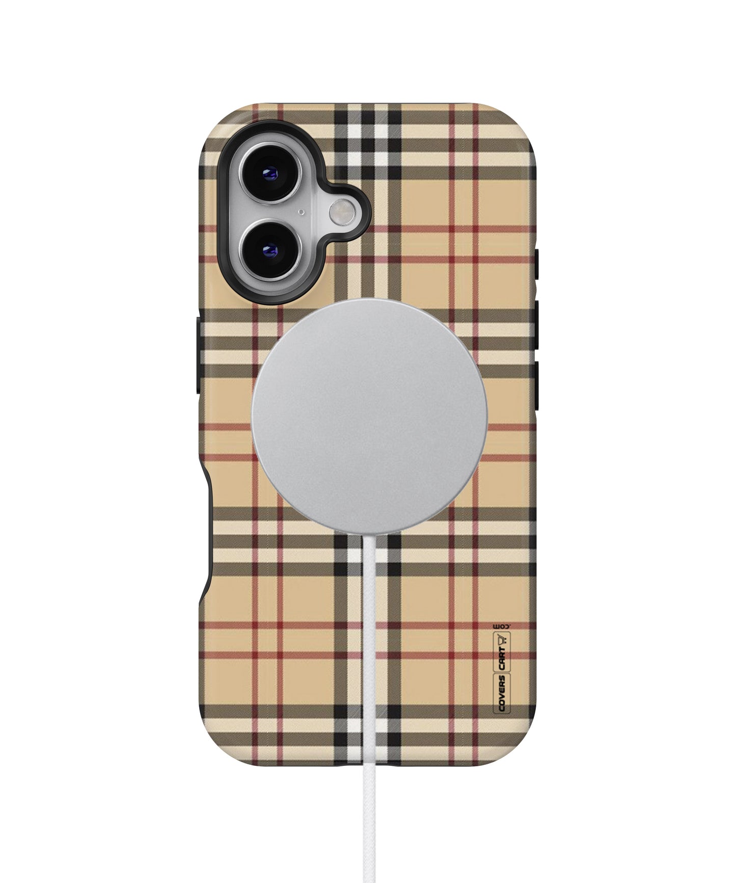 Beige Check MagSafe Bumper Case