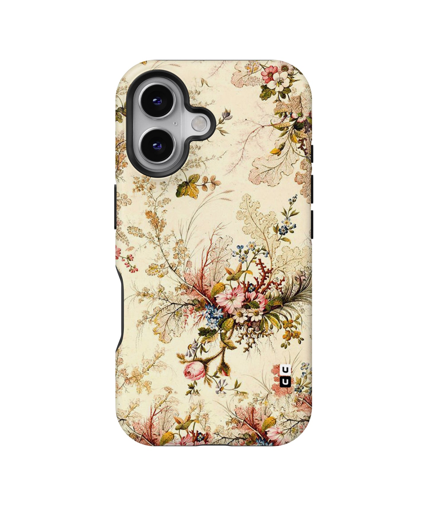 Beige Floral MagSafe Bumper Case
