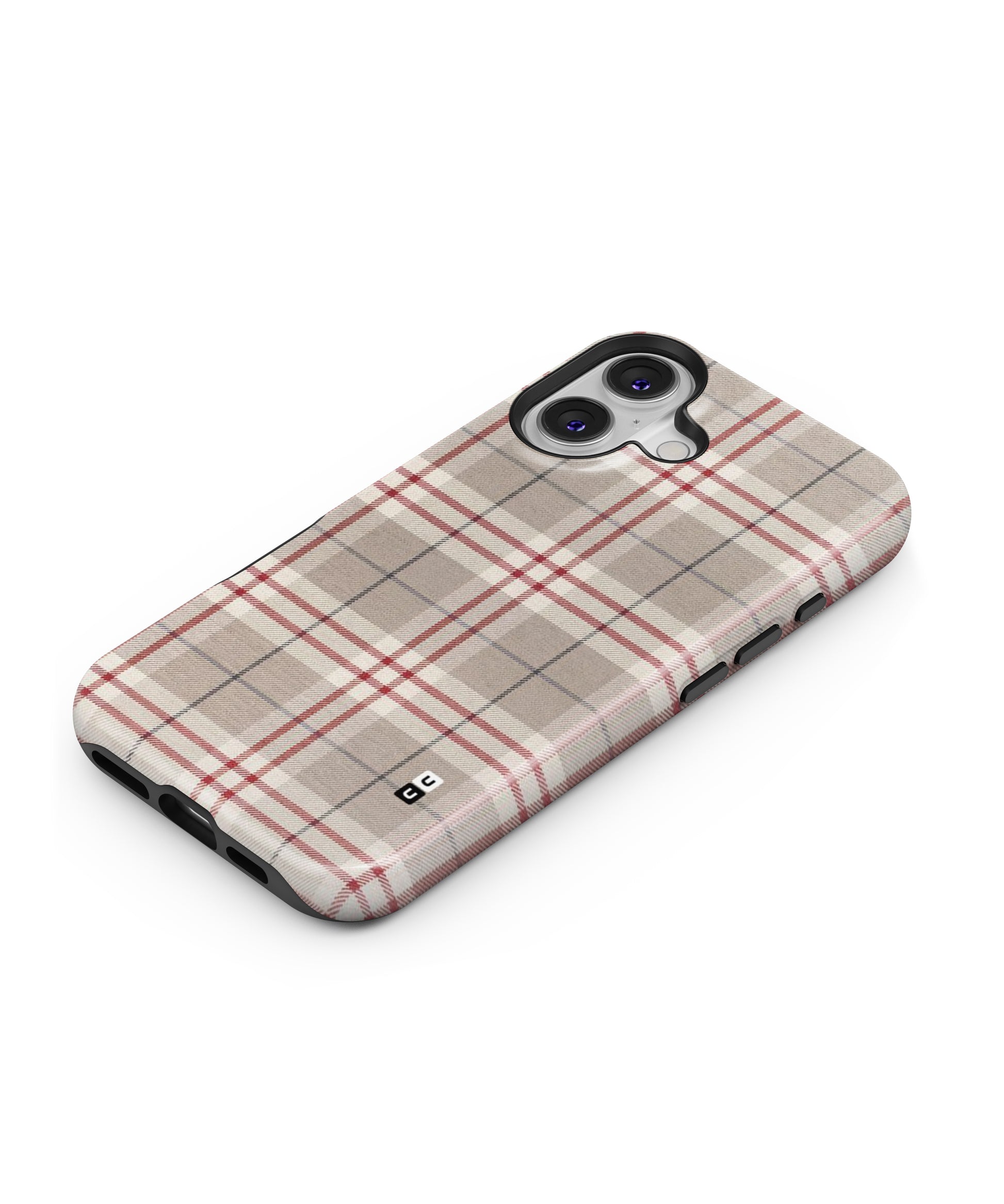 Beige Red Check MagSafe Bumper Case