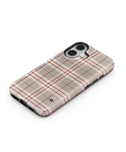 Beige Red Check MagSafe Bumper Case