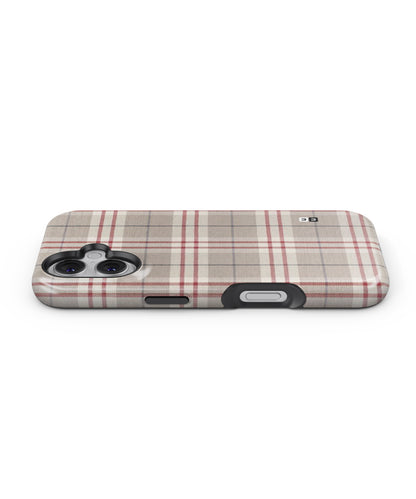 Beige Red Check MagSafe Bumper Case