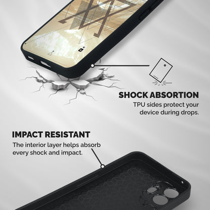 Beige View Shockproof Hybrid Protection (Metal + TPU) Back Case Cover