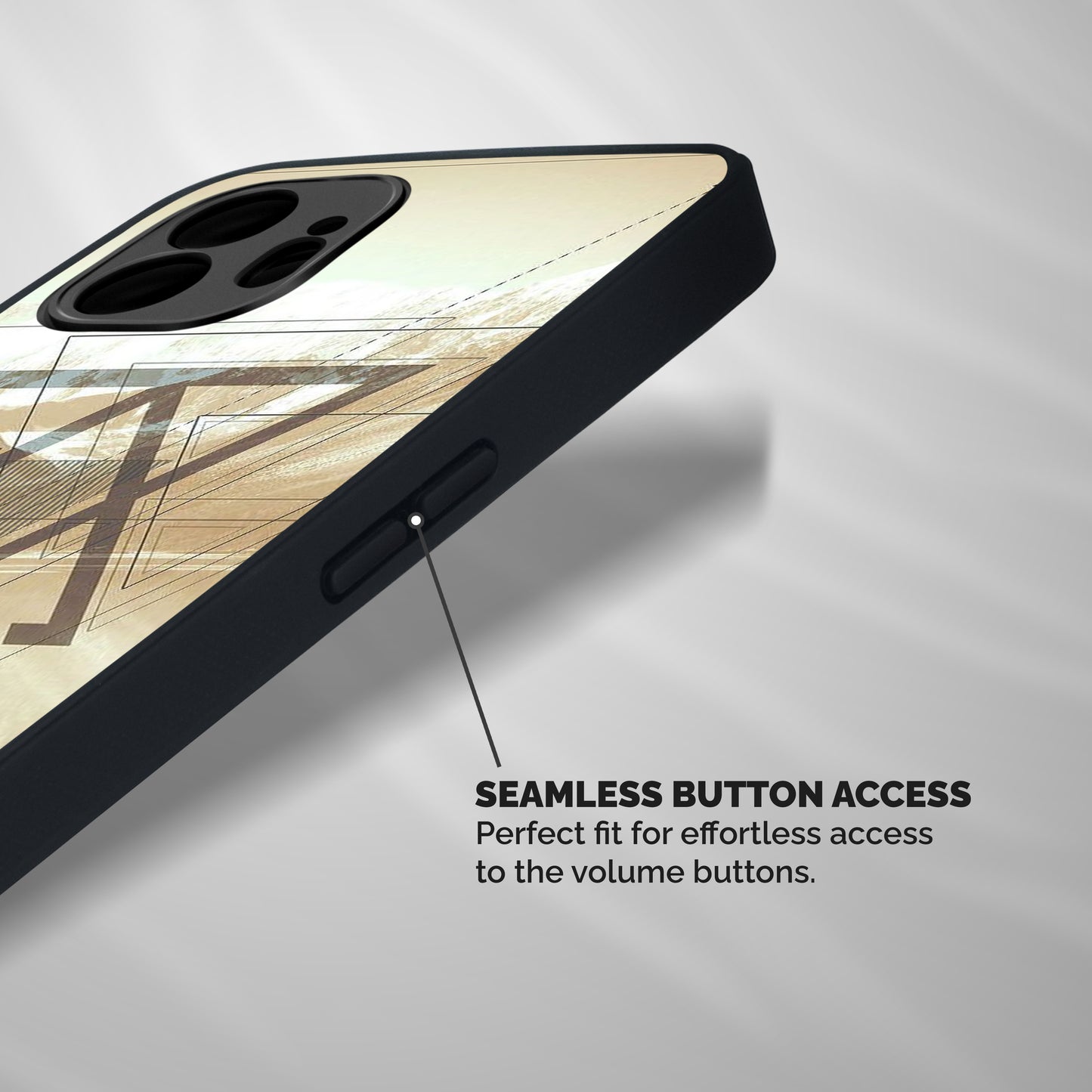 Beige View Shockproof Hybrid Protection (Metal + TPU) Back Case Cover