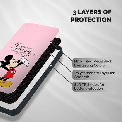 Believing Dreams Shockproof Hybrid Protection (Metal + TPU) Back Case Cover