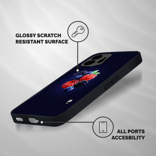 Berry Blast Shockproof Hybrid Protection (Metal + TPU) Back Case Cover