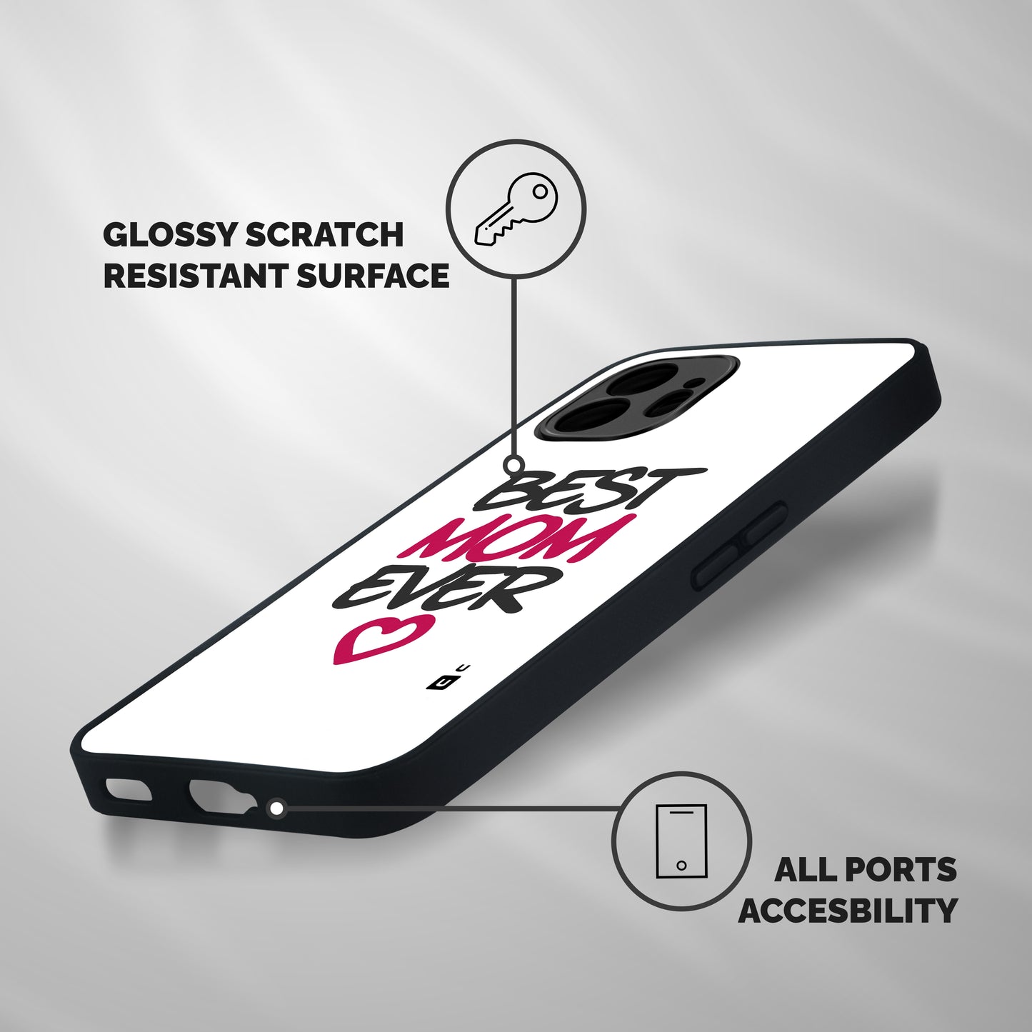 Best Mom Ever Shockproof Hybrid Protection (Metal + TPU) Back Case Cover