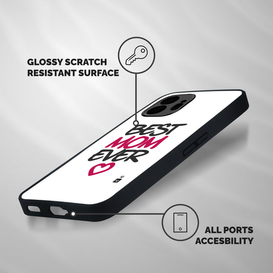 Best Mom Ever Shockproof Hybrid Protection (Metal + TPU) Back Case Cover