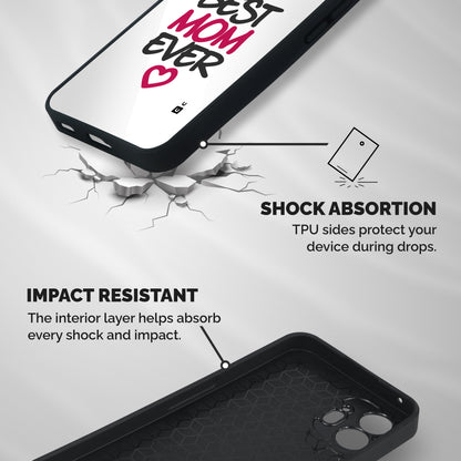 Best Mom Ever Shockproof Hybrid Protection (Metal + TPU) Back Case Cover