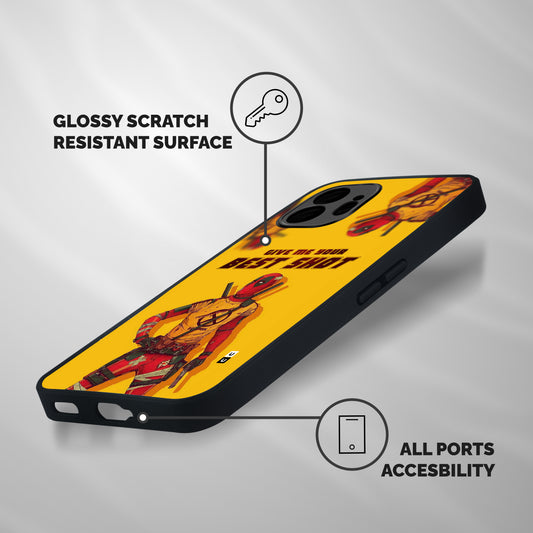 Best Shot Shockproof Hybrid Protection (Metal + TPU) Back Case Cover