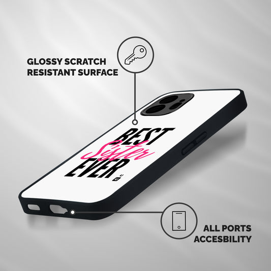 Best Sister Ever Shockproof Hybrid Protection (Metal + TPU) Back Case Cover