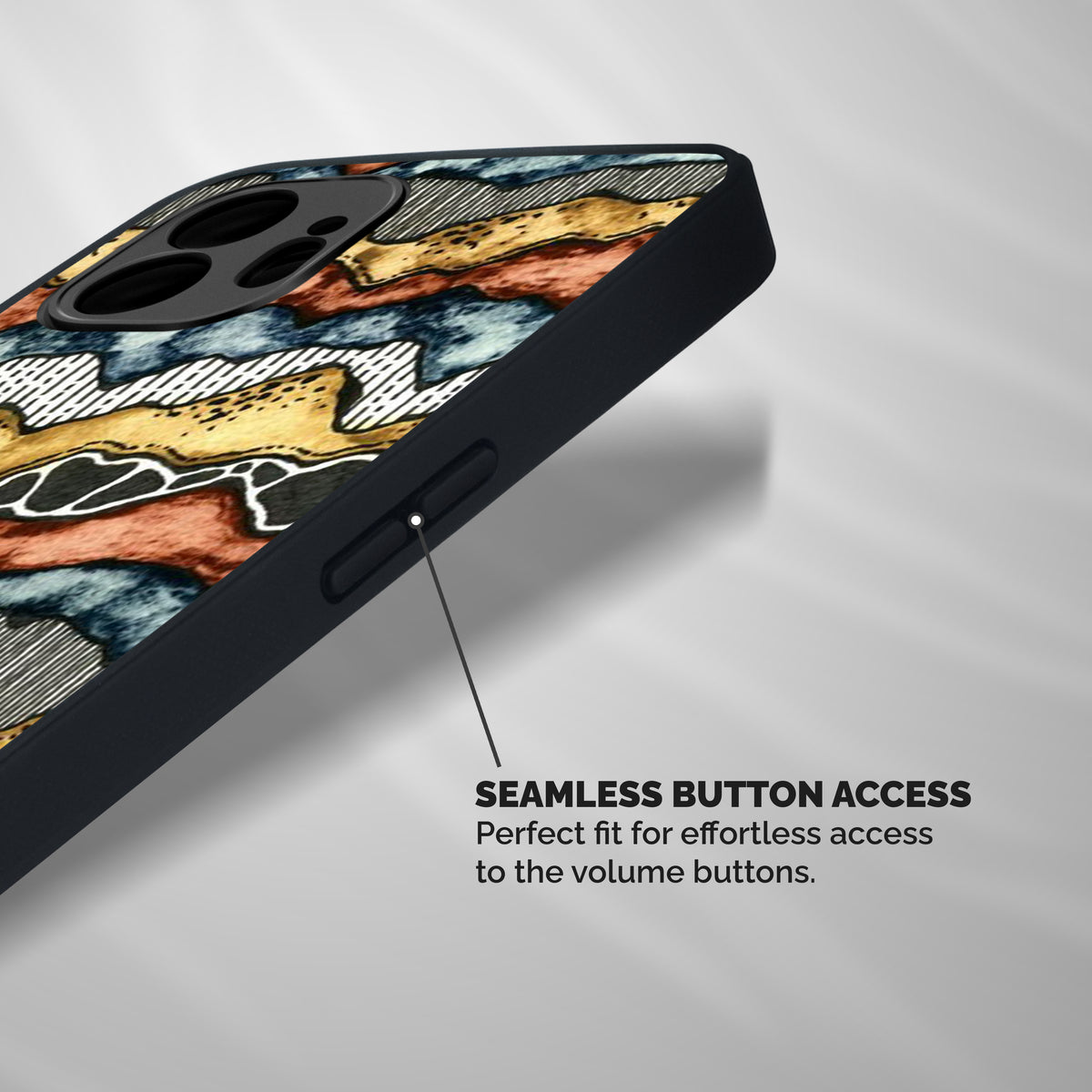 Best Texture Pattern Shockproof Hybrid Protection (Metal + TPU) Back Case Cover