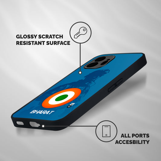 Bharat Commando Shockproof Hybrid Protection (Metal + TPU) Back Case Cover