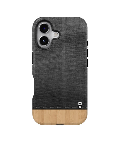 Bicolor Wood Texture MagSafe Bumper Case