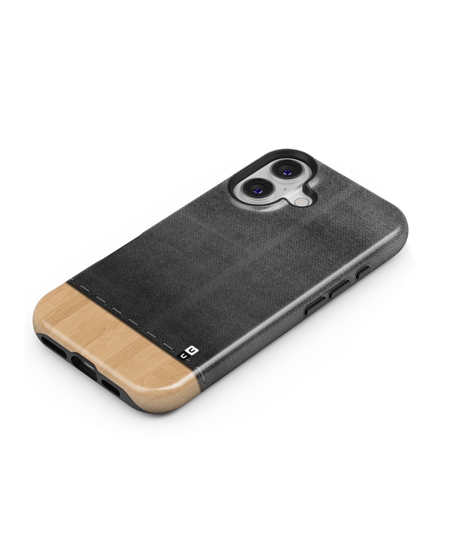 Bicolor Wood Texture MagSafe Bumper Case