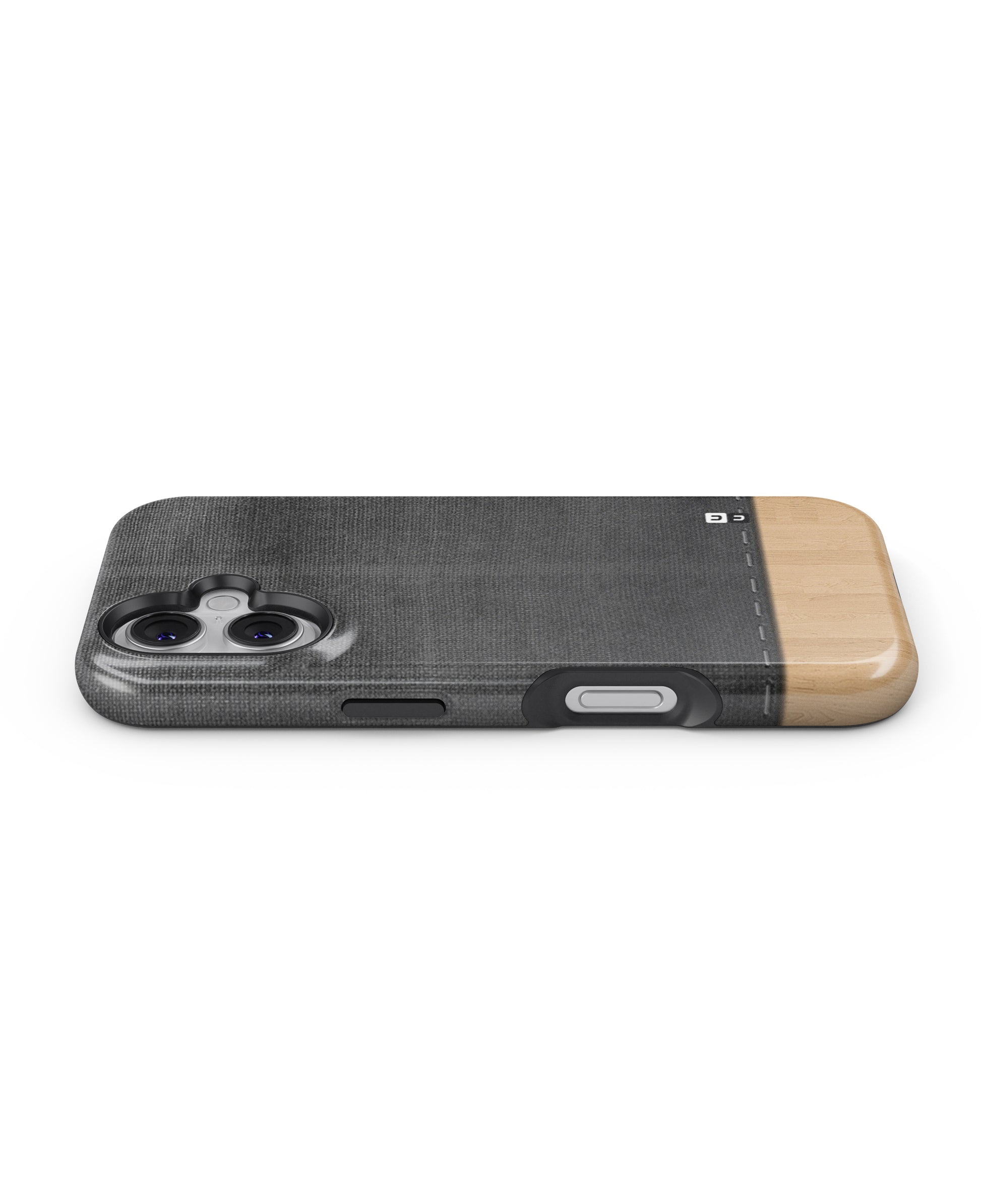 Bicolor Wood Texture MagSafe Bumper Case