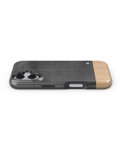 Bicolor Wood Texture MagSafe Bumper Case