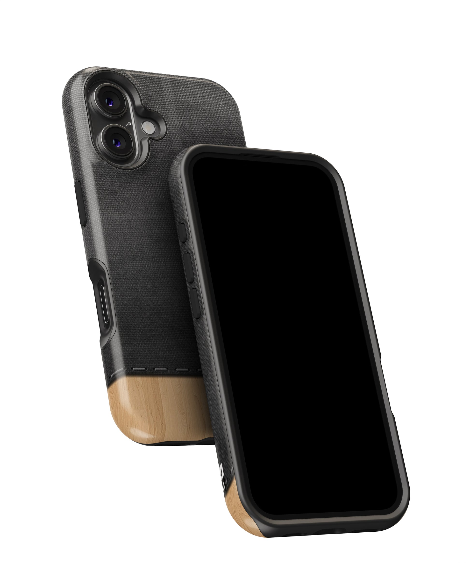 Bicolor Wood Texture MagSafe Bumper Case