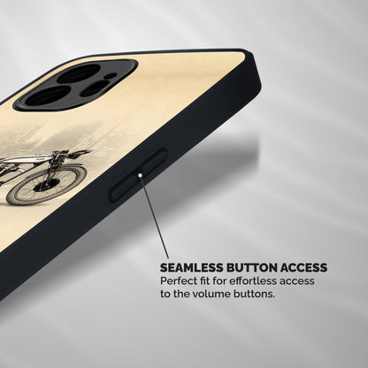 Bike Ride Shockproof Hybrid Protection (Metal + TPU) Back Case Cover