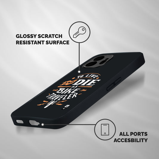 Bike Traveler Shockproof Hybrid Protection (Metal + TPU) Back Case Cover