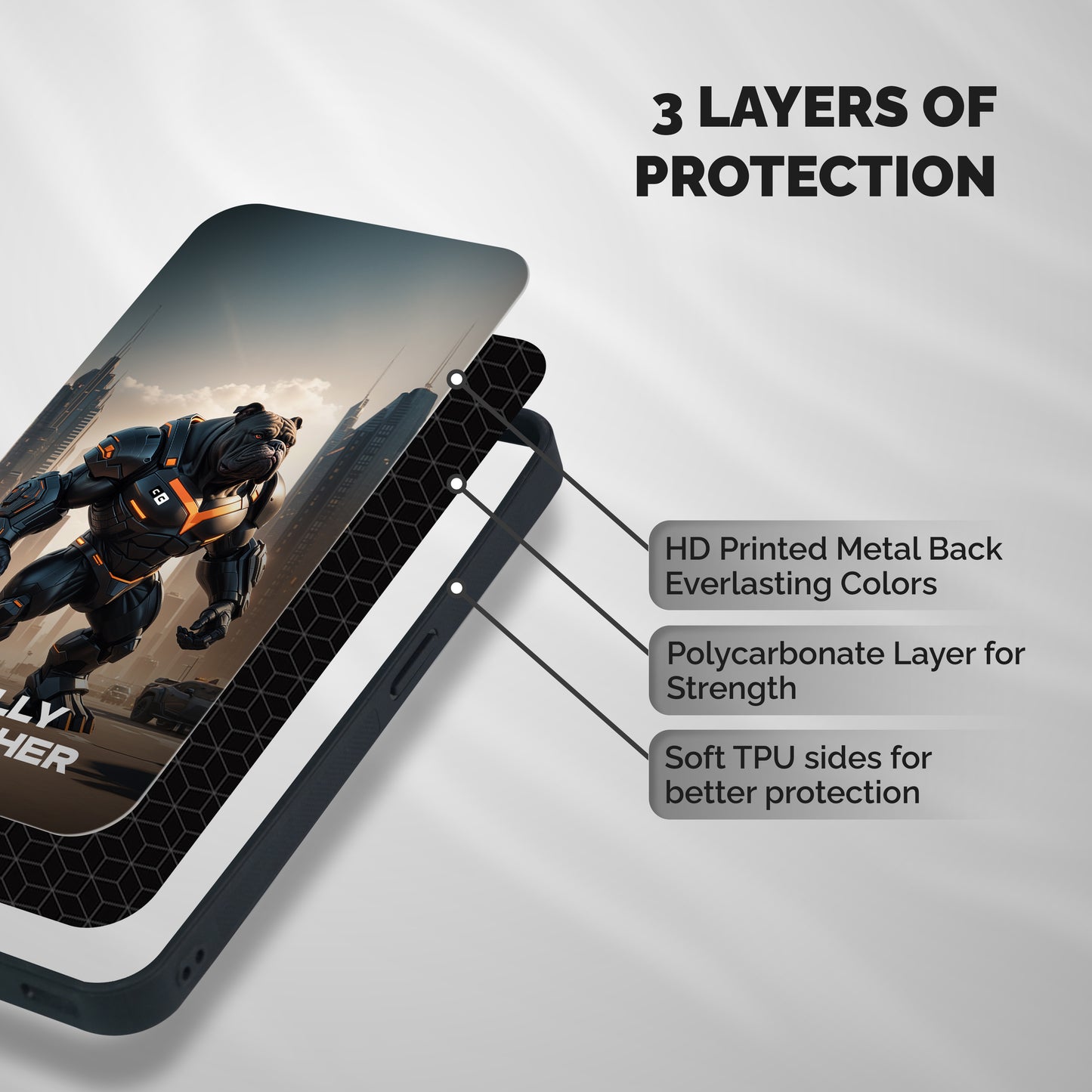 Billy Butcher Shockproof Hybrid Protection (Metal + TPU) Back Case Cover