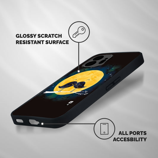 Bird Moustache Shockproof Hybrid Protection (Metal + TPU) Back Case Cover