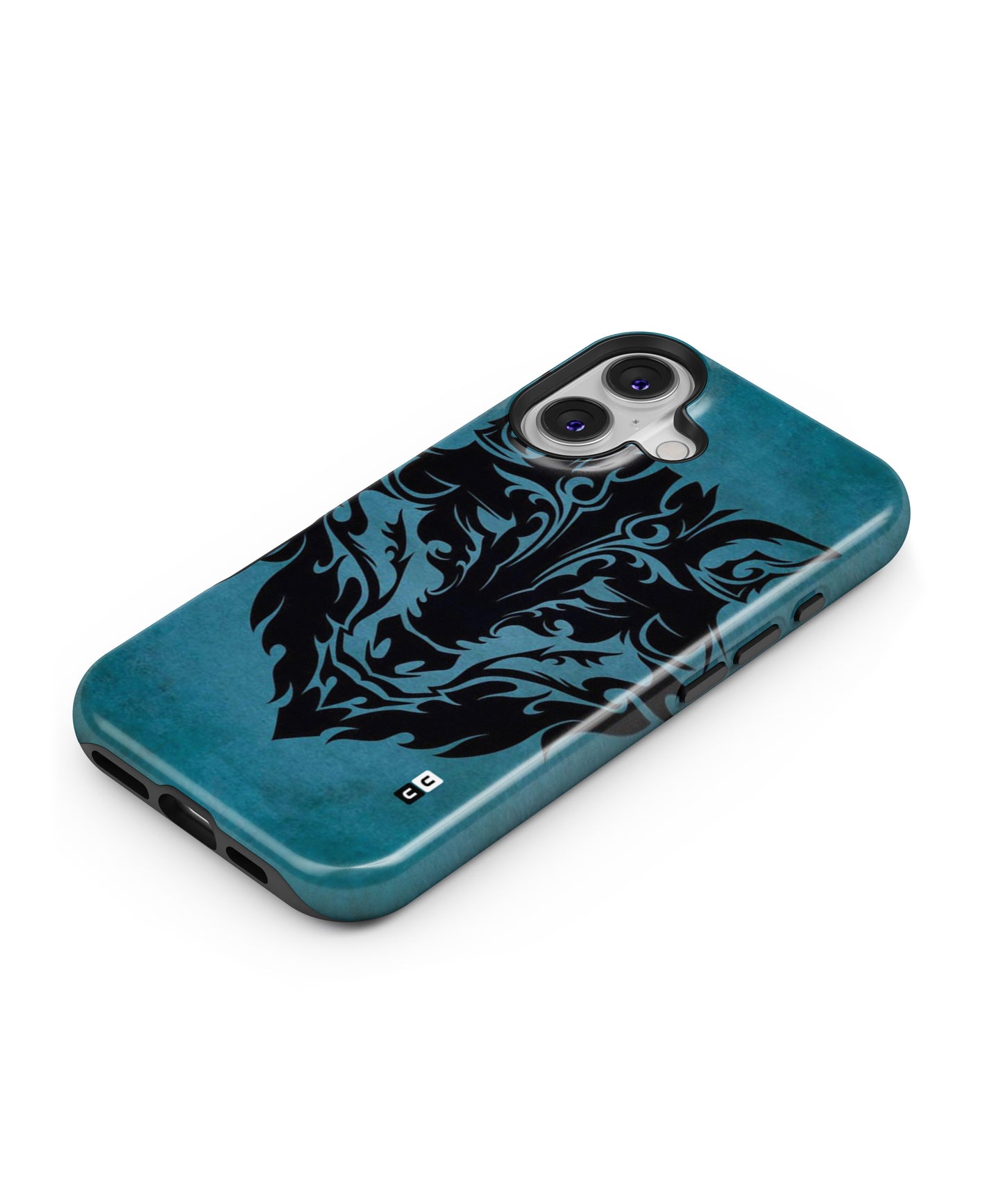 Black Artistic Wolf MagSafe Bumper Case