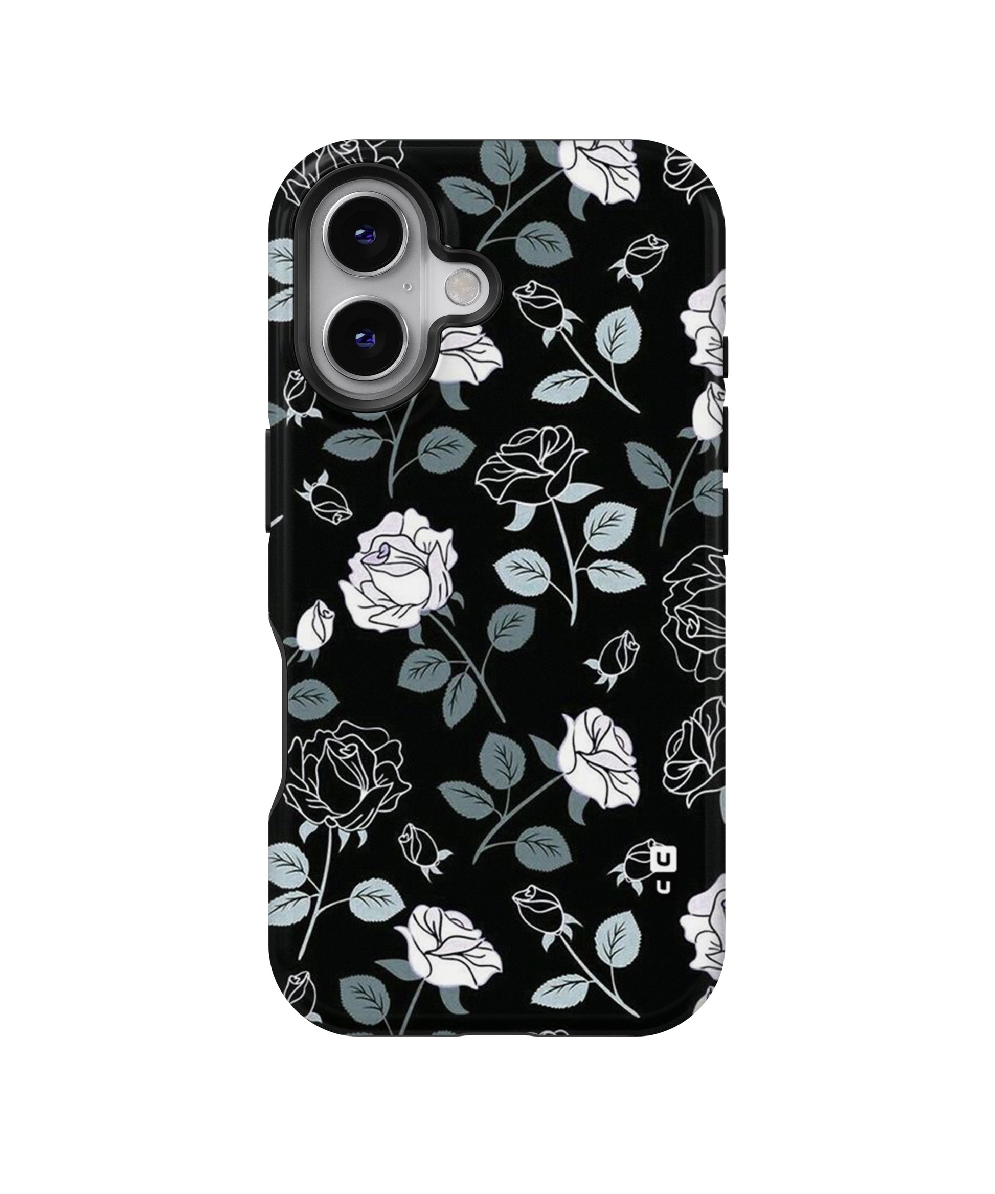 Black Artsy Bloom MagSafe Bumper Case