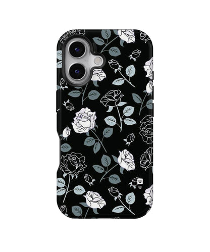 Black Artsy Bloom MagSafe Bumper Case