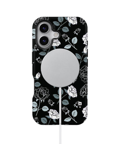 Black Artsy Bloom MagSafe Bumper Case